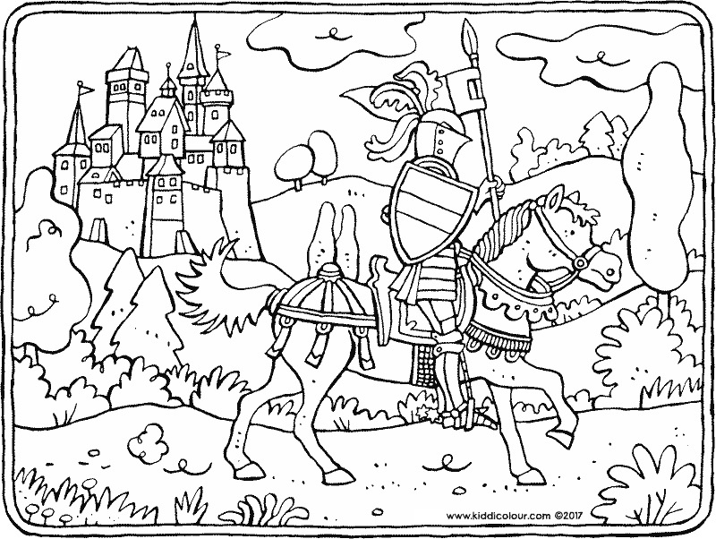 Knight On Horseback Drawing at GetDrawings | Free download