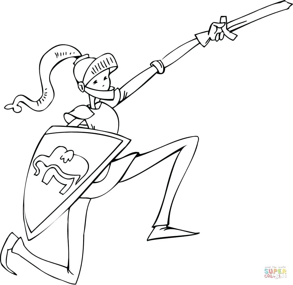 1008x980 Coloring Knight Coloring Page