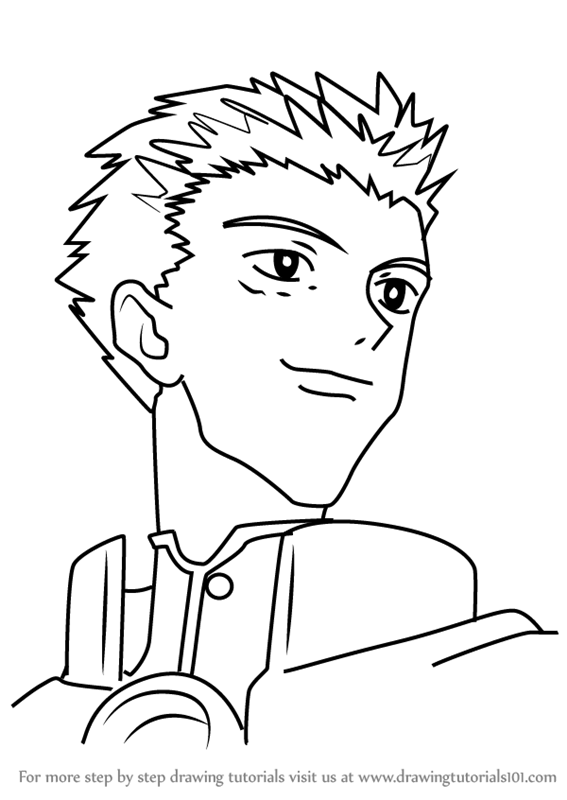 567x800 Learn How To Draw Millions Knives From Trigun (Trigun) Step By