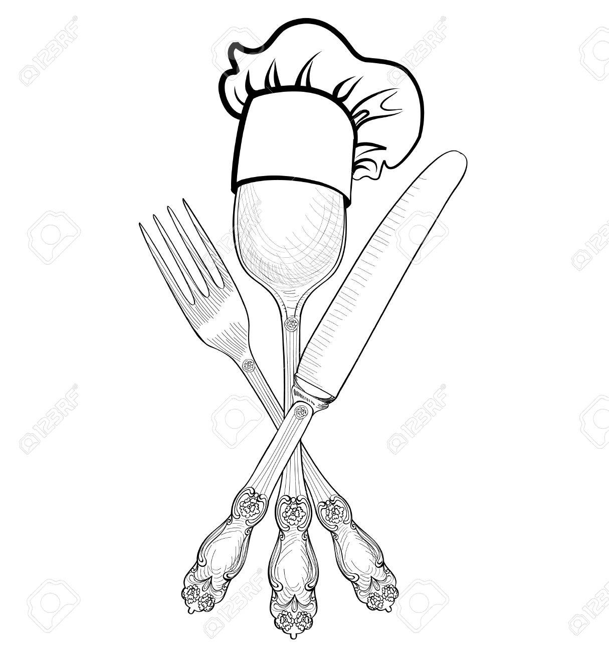 1215x1300 Chefs Knife Drawing. Set Of 4 Steel Kitchen Knives Jpg 450x338