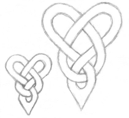 421x384 Love Knot Tattoo Drawings Things To Draw