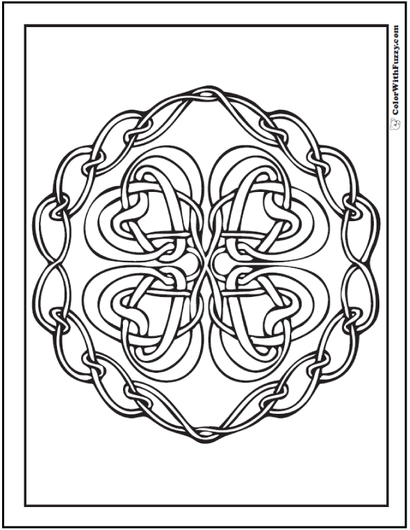 590x762 Chain Celtic Knots Designs Four Knots Pattern Celtic Knot