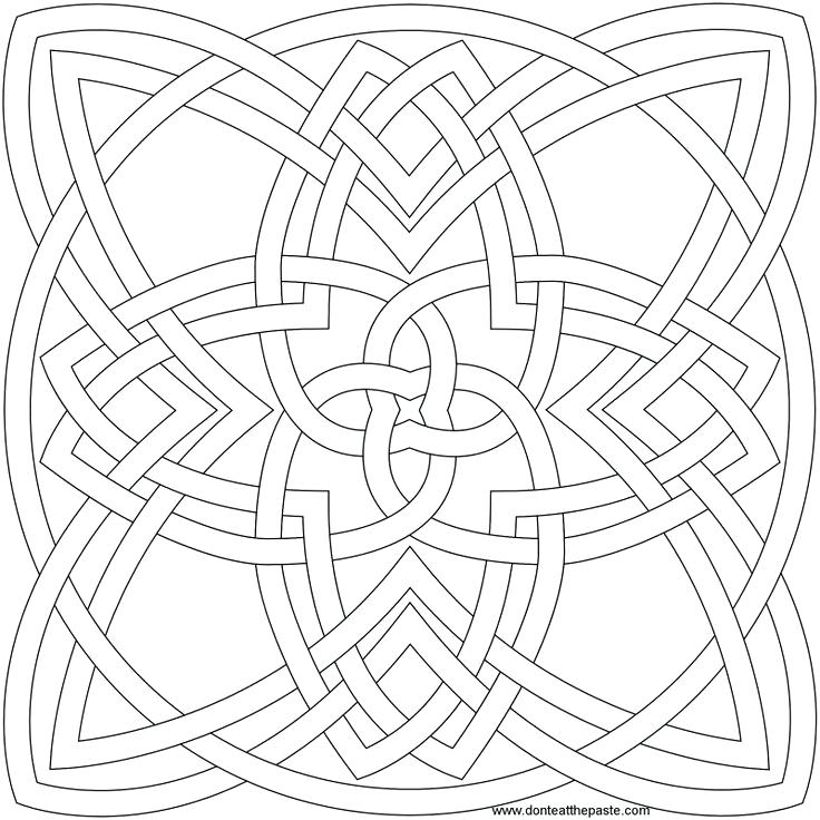 736x736 Celtic Knot Coloring Pages Best Coloring Pages