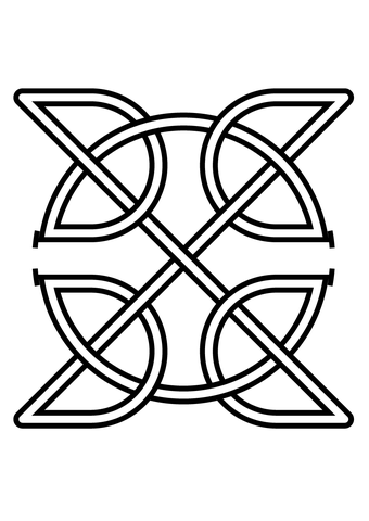 340x480 Celtic Knot Insquare Coloring Page Free Printable Coloring Pages