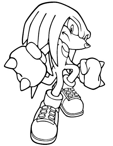 398x512 Sonic Knuckles Coloring Pages1 By Shadaze Love Xx
