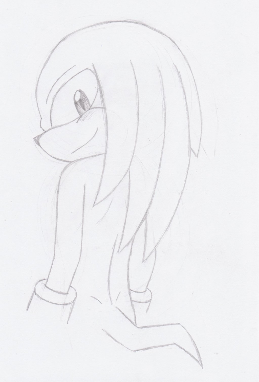1024x1507 Knuckles The Echidna Sketch By Fire For Battle