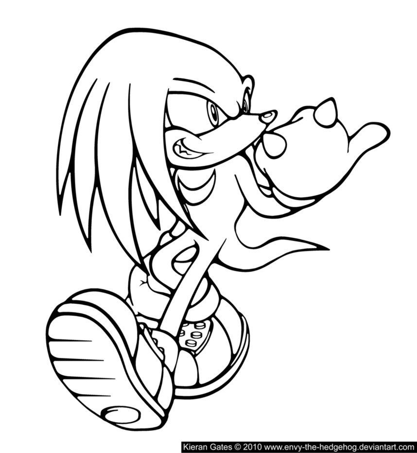 858x932 Knuckles Coloring Pages Coloring Page For Kids