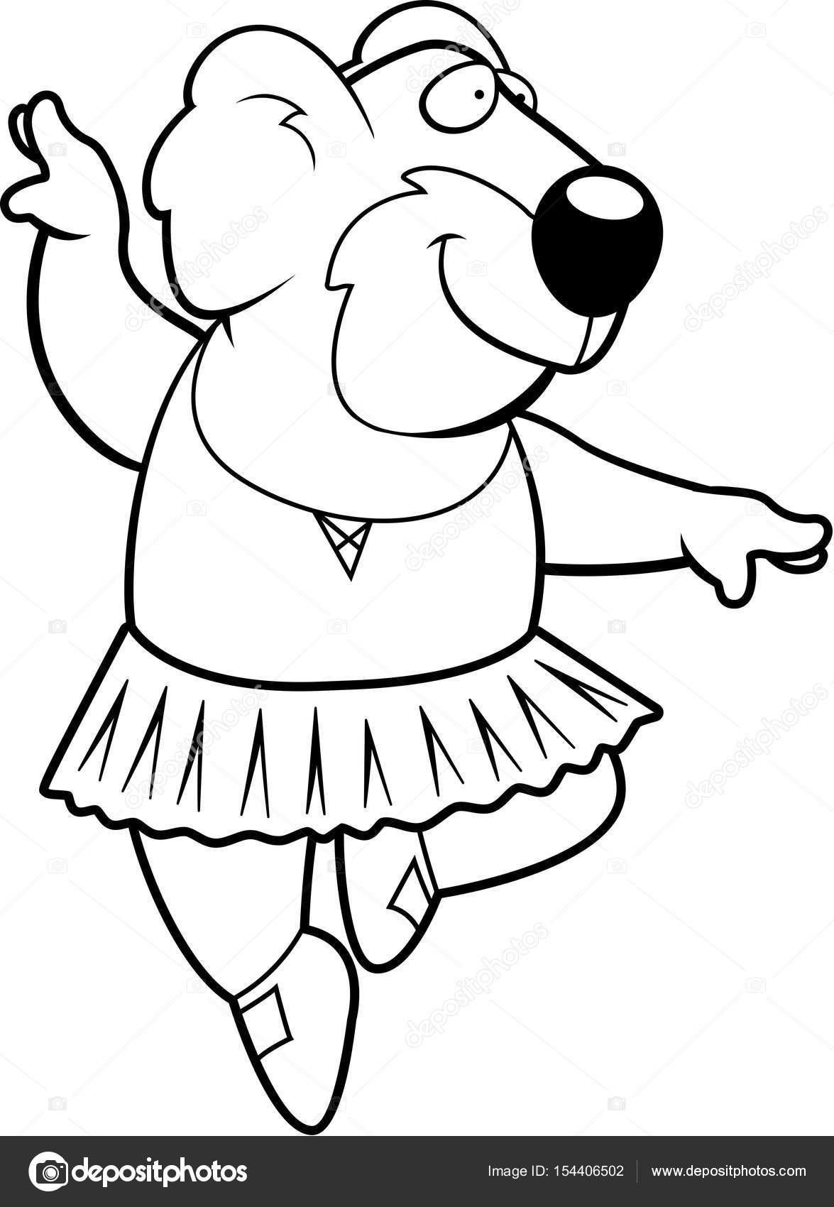 1175x1700 Cartoon Koala Ballerina Stock Vector Cthoman