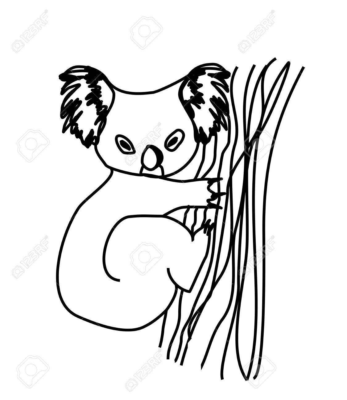1125x1300 Koala Cartoon Drawing Royalty Free Cliparts, Vectors, And Stock