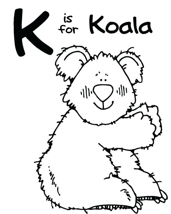 600x750 Realistic Koala Bear Coloring Pages Surprising For Line Drawings