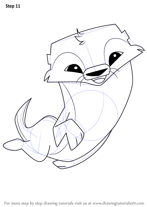598x844 Drawing How To Draw An Animal Jam Otter In Conjunction With How