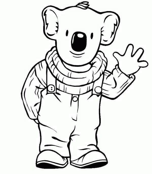600x686 Koala Bear In Koala Brothers 3 Coloring Page Color Luna