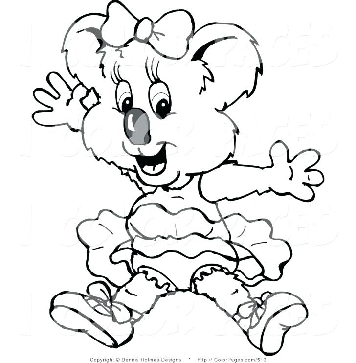 728x742 Koala Outline