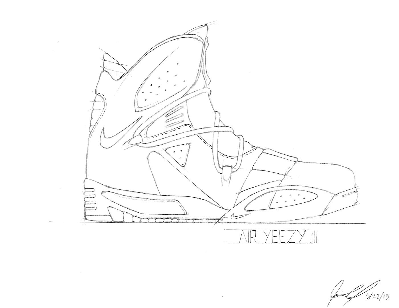 Kobe Shoe Coloring Pages