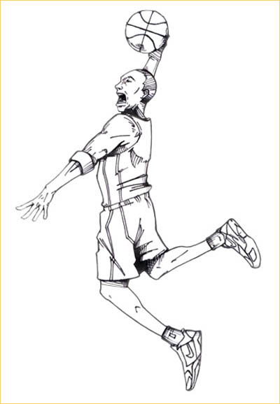 Kobe Bryant Drawing at GetDrawings | Free download