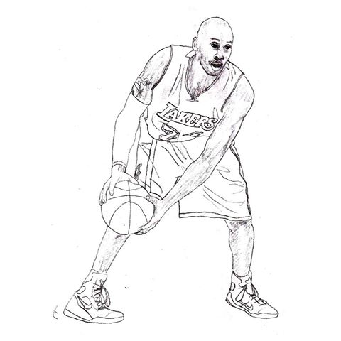 Kobe Bryant Drawing at GetDrawings | Free download
