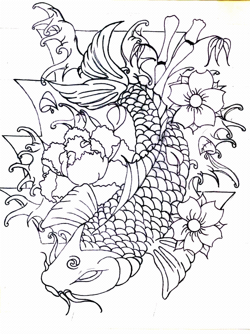 800x1068 Isaiah's Koi By H8machineh8