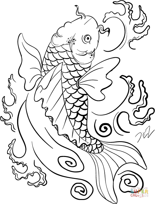 499x659 Koi Fish Clipart