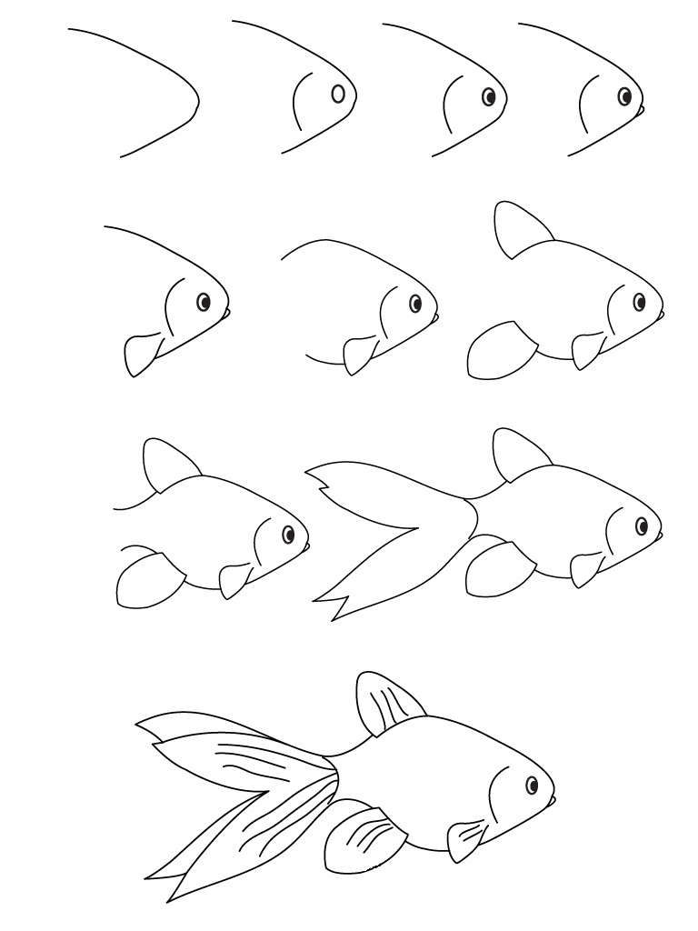 Koi Fish Drawing Tutorial at GetDrawings | Free download