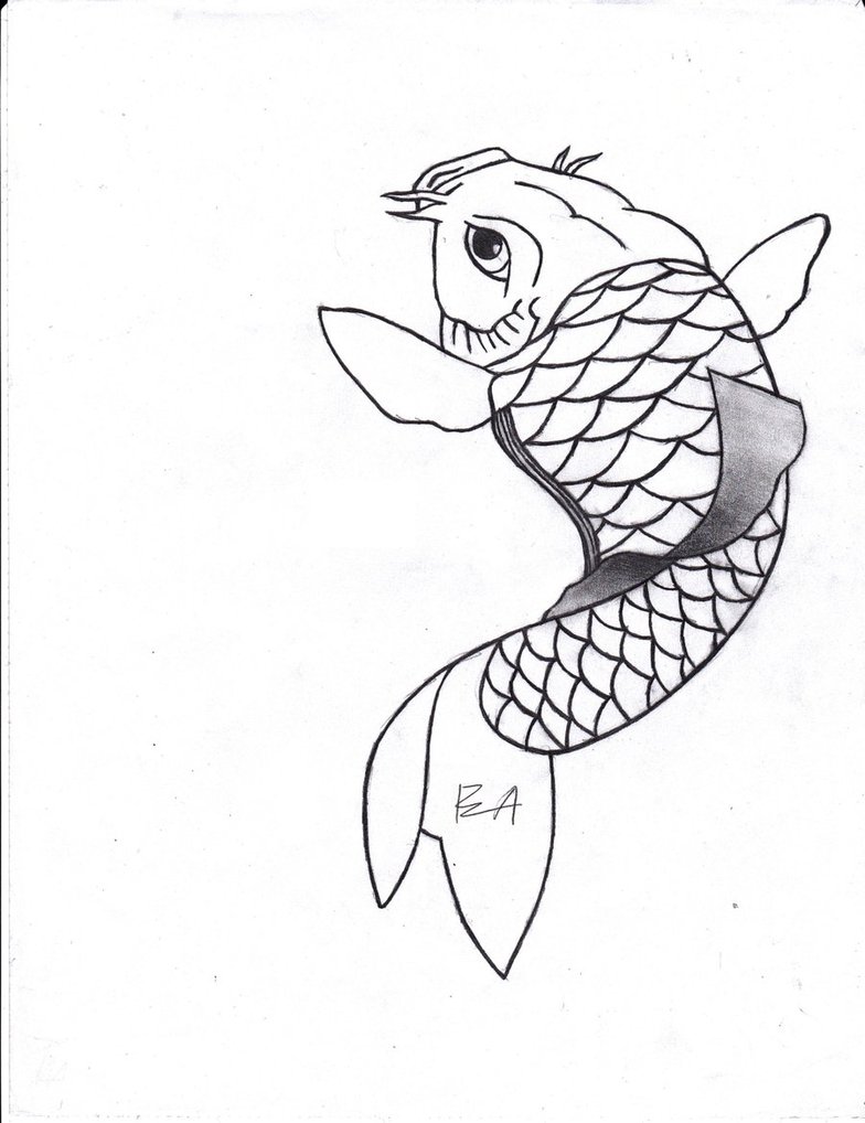 784x1018 Koi Fish By Angellore69