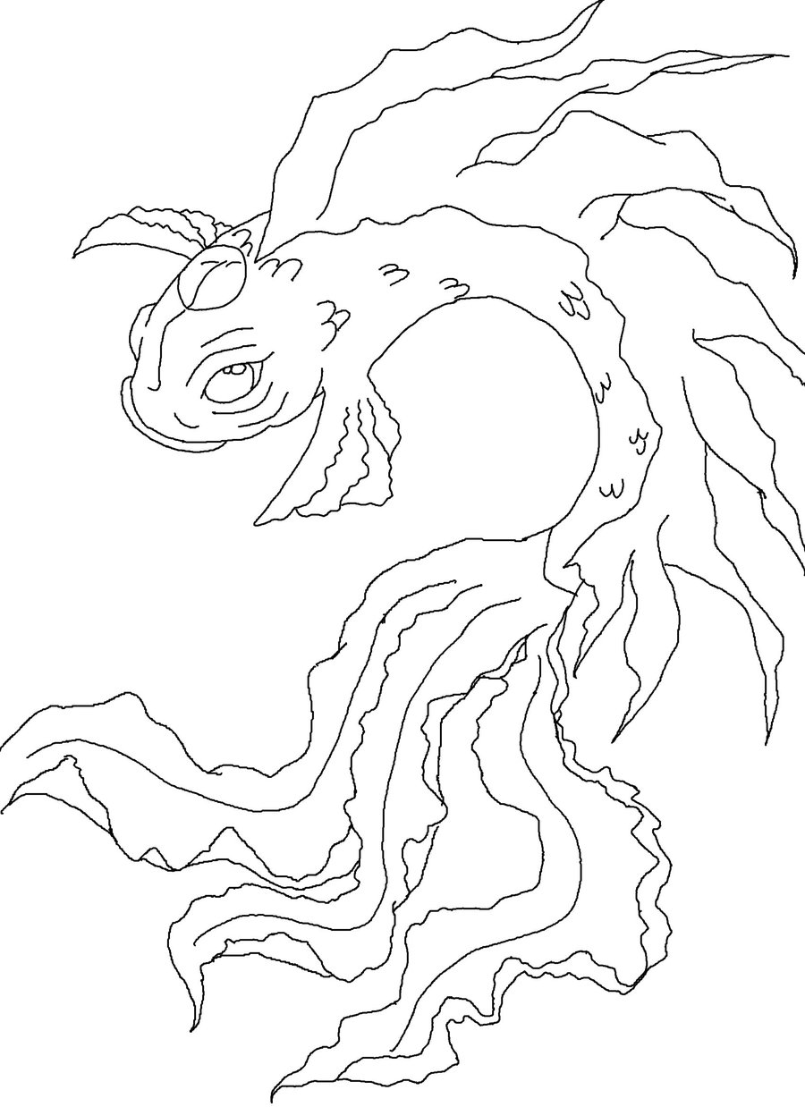 900x1238 Koi Fish Outline Wip By Pennywise3368