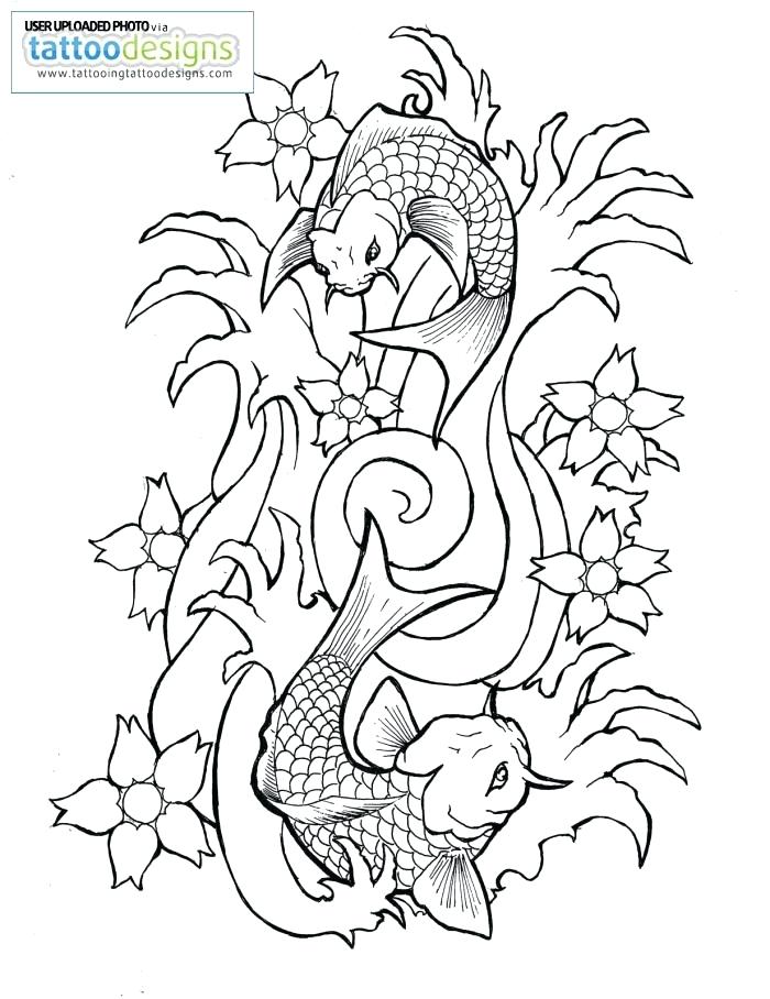 700x908 Koi Fish Outlines Fish Drawing Outline Koi Fish Patterns Stained