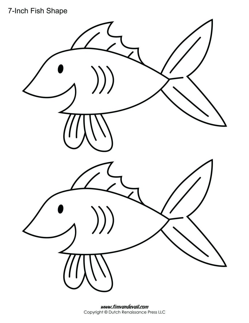 863x1117 Sea Fish Stylized Outline Icon On White Background Food Symbol