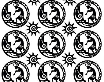 340x270 Kokopelli Decal Etsy