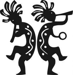 235x240 Native American Silhouettes