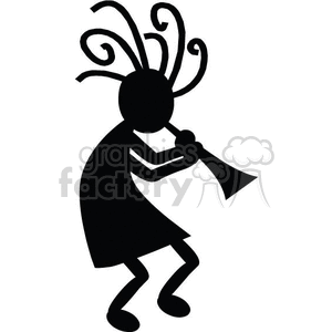 300x300 Royalty Free Kokopelli 369961 Vector Clip Art Image