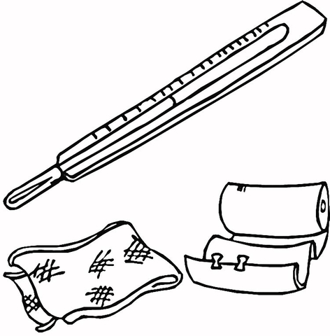 472x480 First Aid Kit Coloring Page Free Printable Coloring Pages