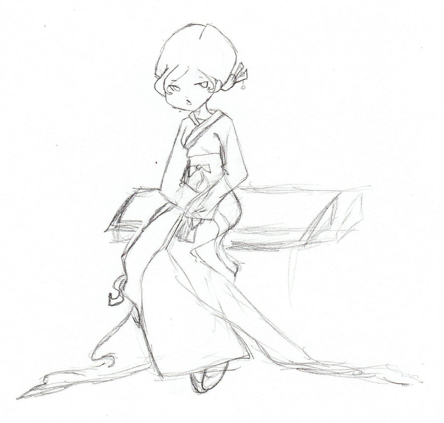 900x857 Sketch Of Korean Dress By Wolfbane1