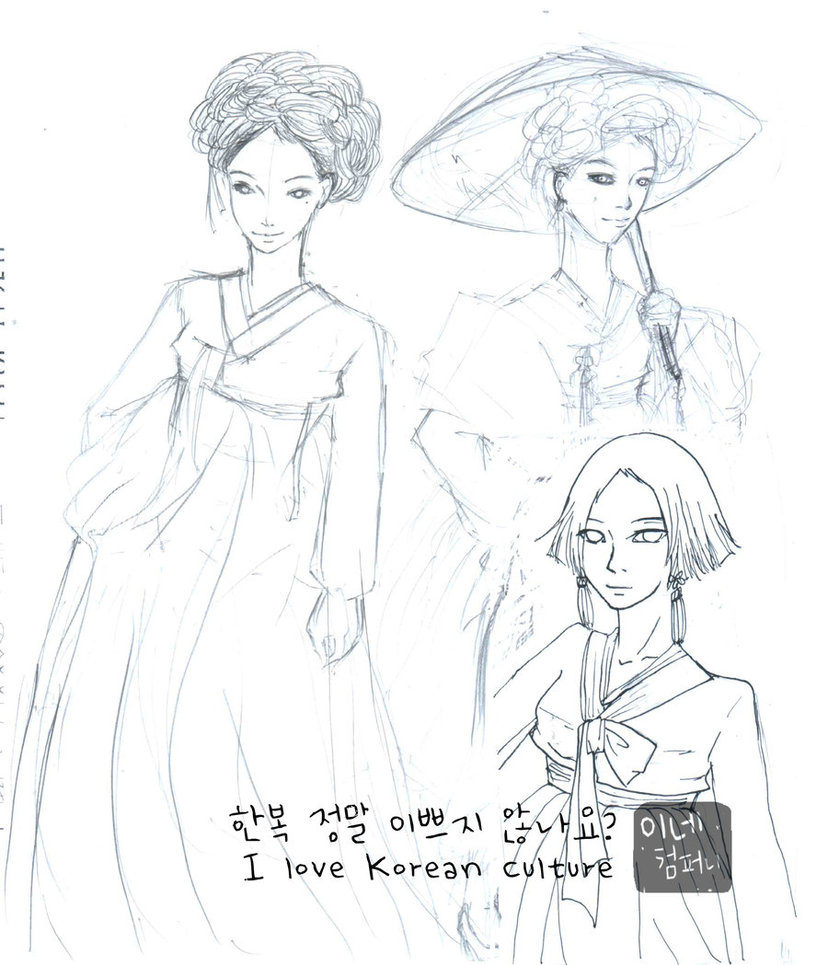 828x965 I Love Hanbok By Yeonha