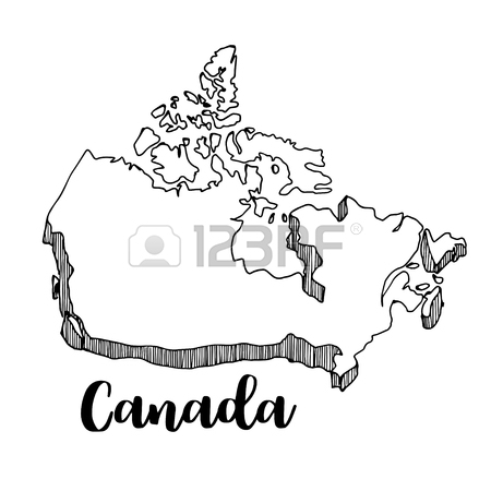 450x450 Hand Drawn Of South Korea Map, Vector Illustration Royalty Free