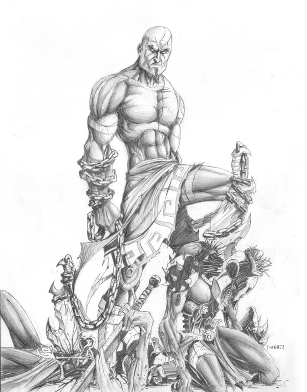 600x765 Kratos By Merrk