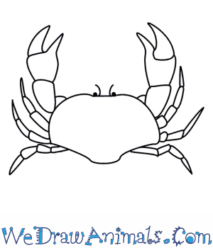 300x350 How To Draw A Crab