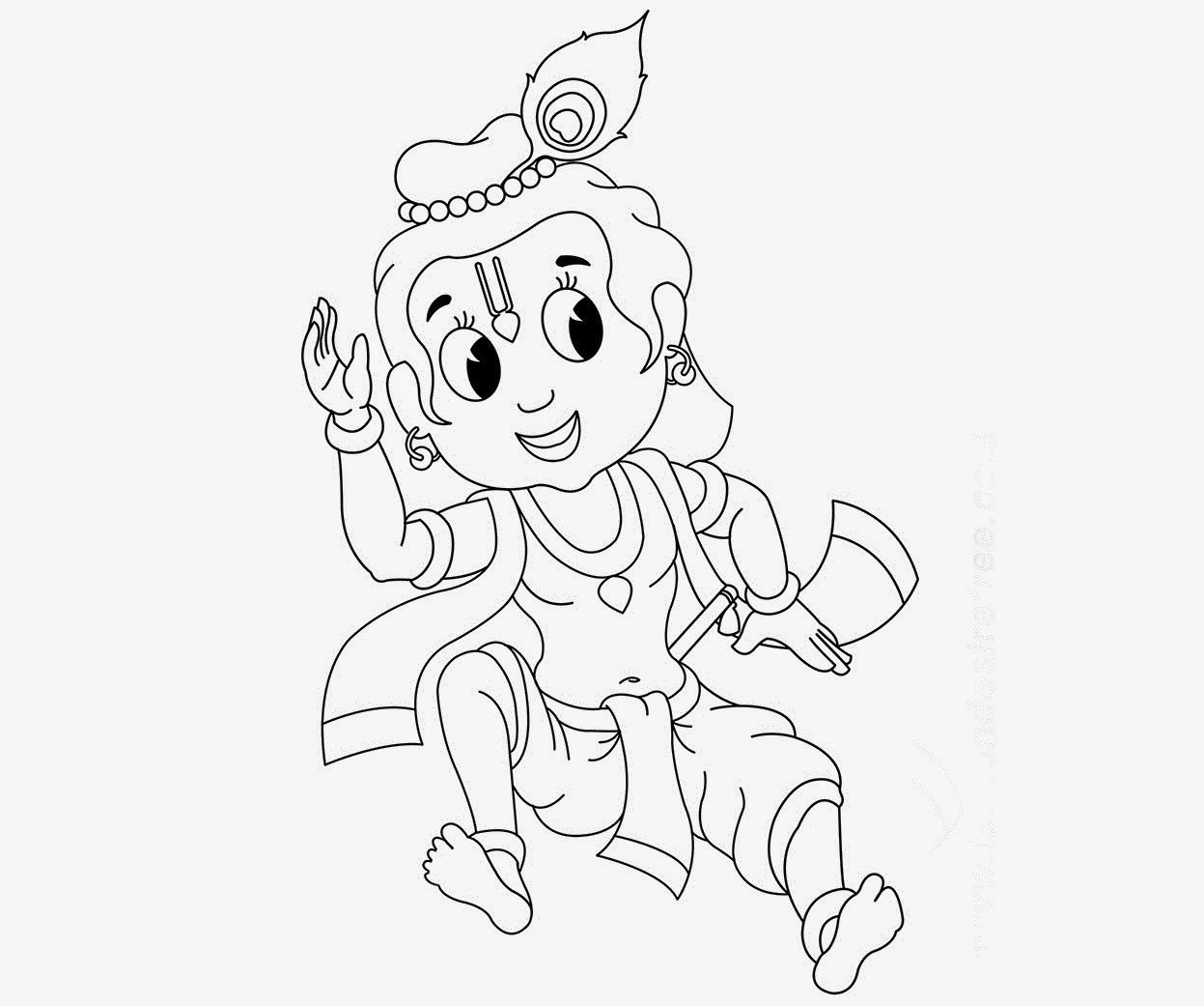 Krishna Line Drawing at GetDrawings | Free download