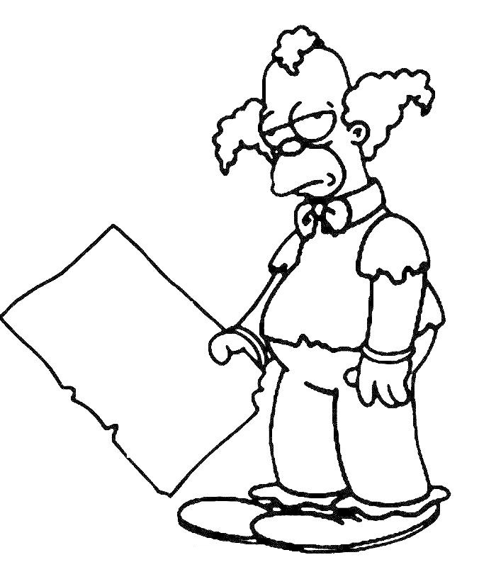 700x800 Krusty The Clown The Simpsons