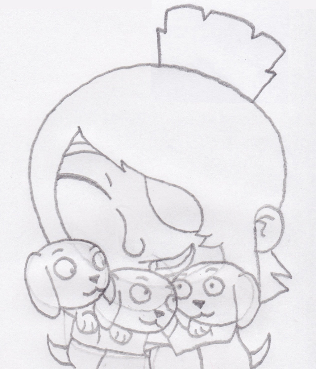 1024x1196 Kubo With Puppies By Cutiejenna