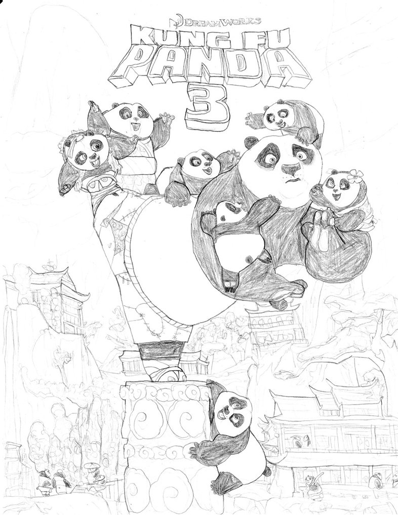 786x1017 Kung Fu Panda 3 (Poster 2) By Homer311