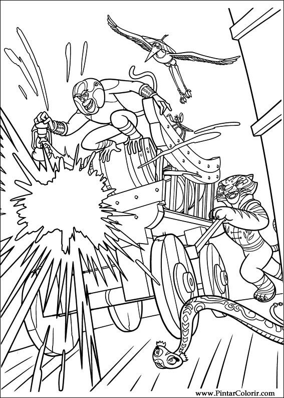 567x794 Drawings To Paint Amp Colour Kung Fu Panda 2