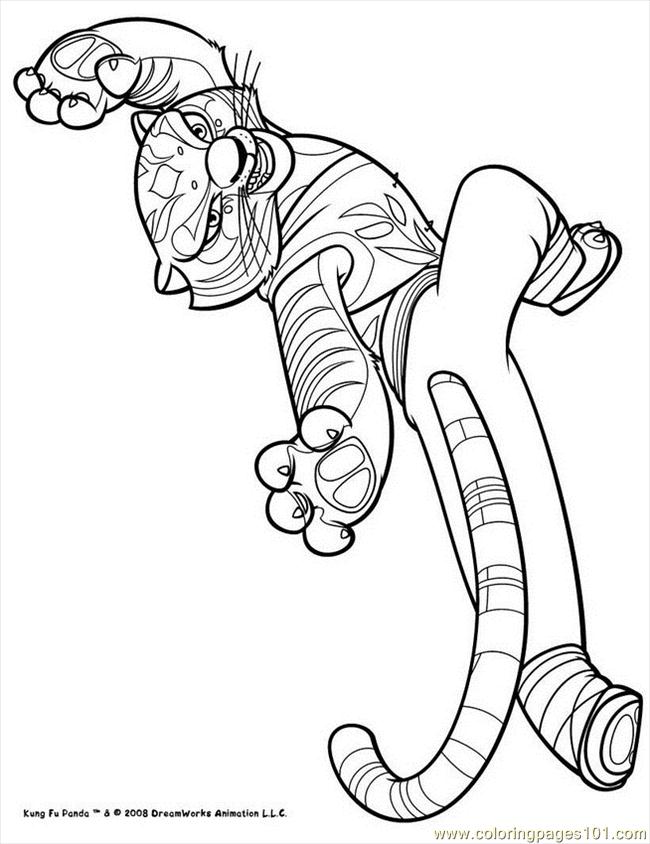 650x844 Kung Fu Panda (17) Coloring Page