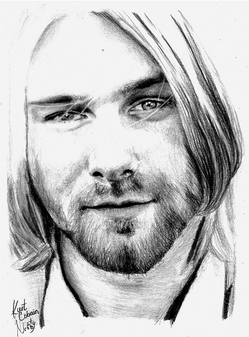 488x660 Portrait Of Kurt Cobain By Thecrazyemm On Stars Portraits