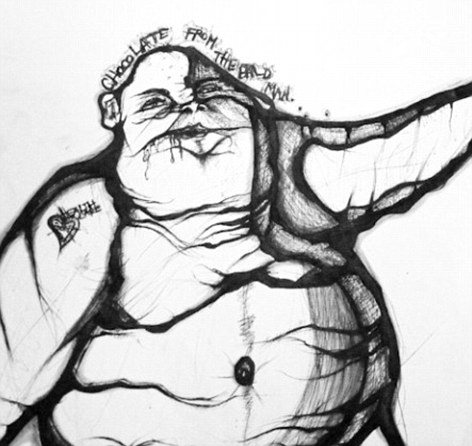 472x446 Smells Like Teen Spirit Frances Bean Cobain Puts On Her First Art