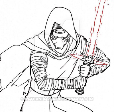 400x391 Kylo Ren (Unfinished) By Nathandiazart