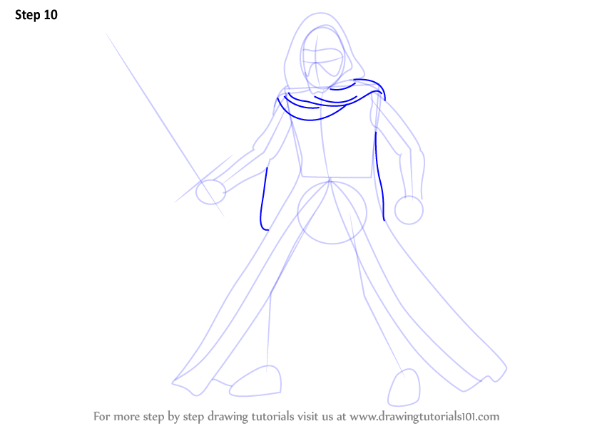 844x598 Step By Step How To Draw Kylo Ren From Star Wars
