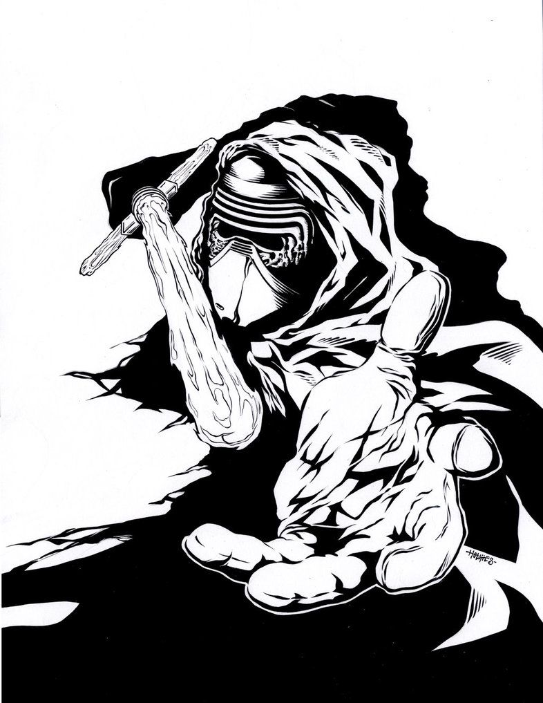 786x1017 Kylo Ren Star Wars Force Awakens By Ewingwar