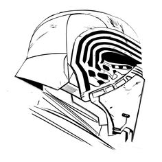 236x236 Kylo Ren Helmet Silhouette Crafts Helmets, Star