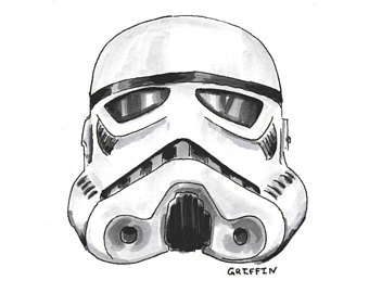 340x270 Kylo Ren Mask Original Art