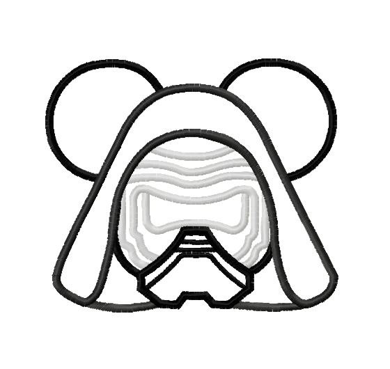 560x530 Character Inspired Kylo Ren Mouse Star Fight Embroidery